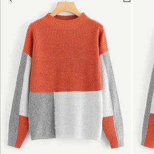 Blocked colored sweater